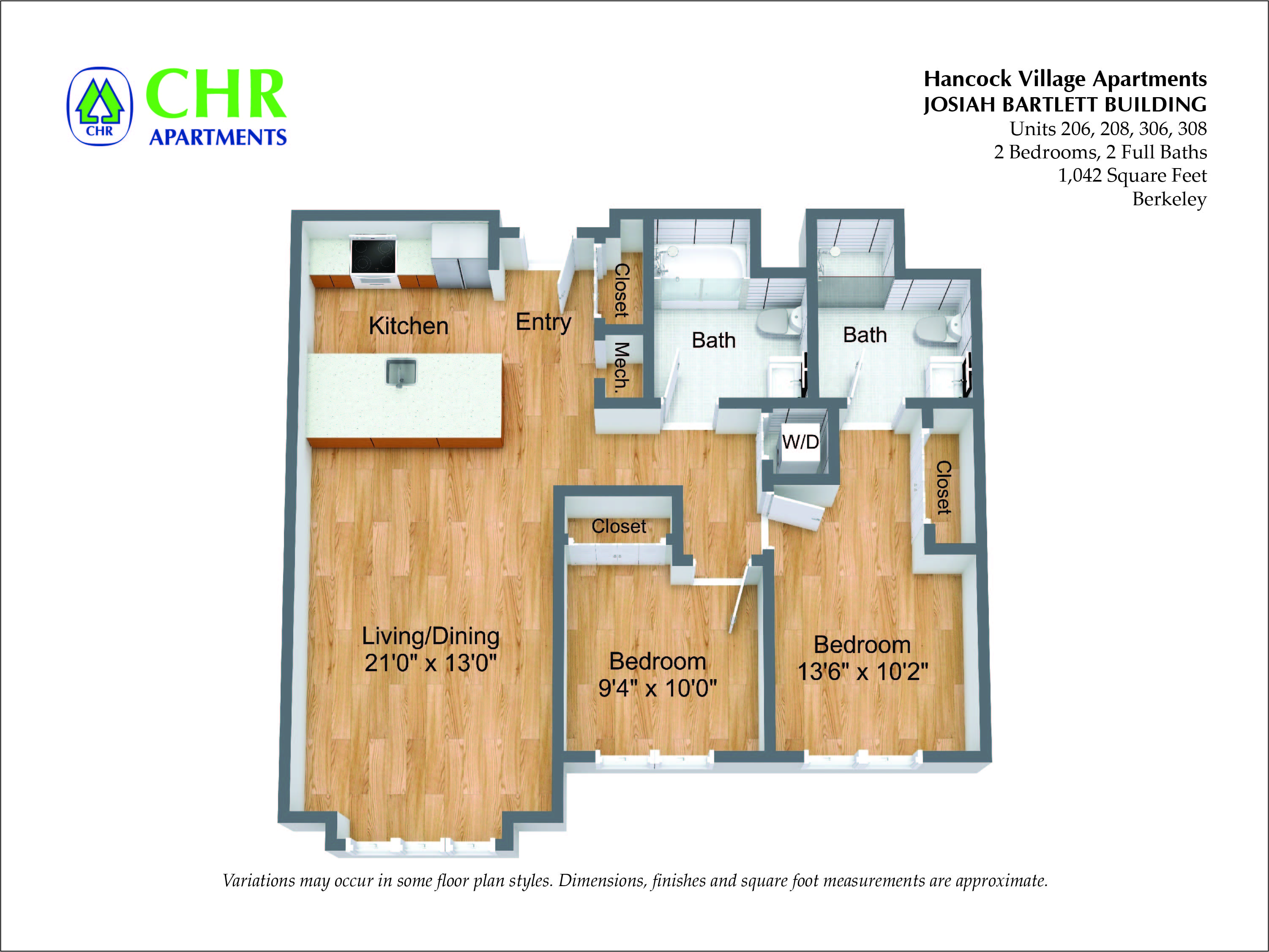 Hancock Village Apartments - 2 Bedroom